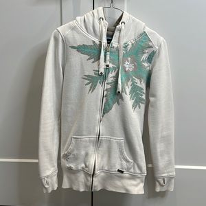 Zoo York | White Full Zip Logo Sweatshirt